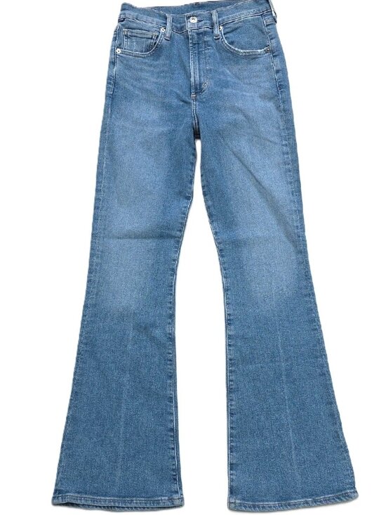 Citizens Of Humanity Denim - NEW $238 CITIZENS OF HUMANITY LILAH HIGH-RISE KICK FLARE MED BLUE JEANS SIZE 27